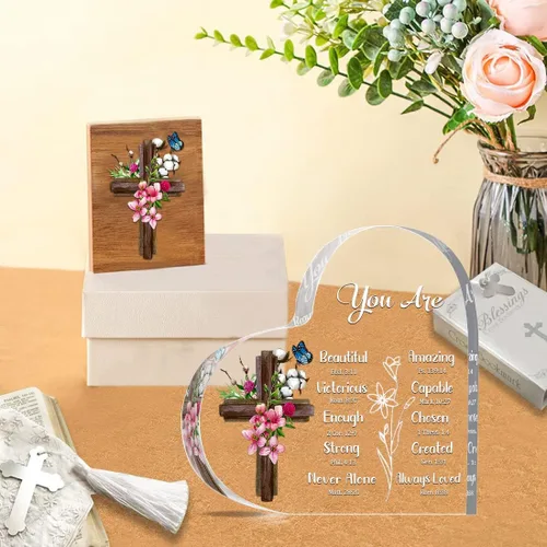 Miniatura 2 de Regalos cristianos inspiradores, religiosos, versículos bíblicos y regalos espirituales de aliento para mujeres, mamá, amiga, hermana, placas