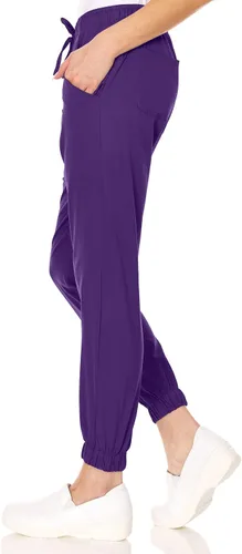 Miniatura 3 de Mini Marilyn Scrub Joggers de 4 vías con cintura elástica y cuatro bolsillos