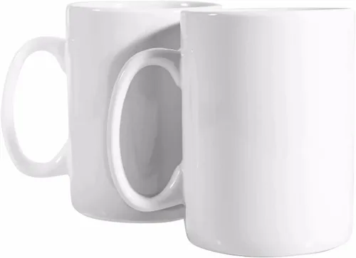 Miniatura 2 de BYCNZB Juego de 2 tazas de café de cerámica súper grandes de 30 onzas (blanco)