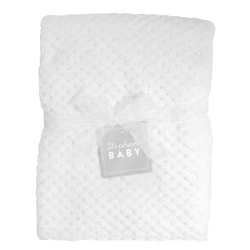 Miniatura 5 de Stephan Baby Snuggle - Manta de forro polar para cuna, felpa reversible y sherpa, color azul