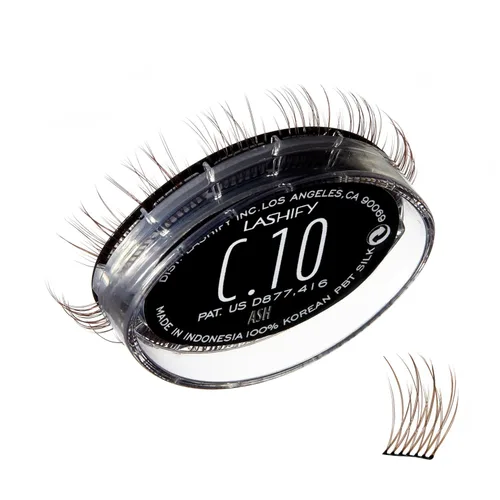 Miniatura 19 de Lashify Curl - Extensiones de pestañas Gossamer DIY de 0.394 pulgadas, color negro, pestañas postizas fáciles para un aspecto natural