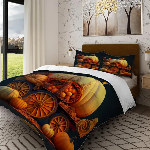 Miniatura 17 de Batmerry American Election Man Twin Size 100% Cotton Duvet Cover Sets, Yellow Hair Suit Green Background Bedding Set with Zipper Closure Corner