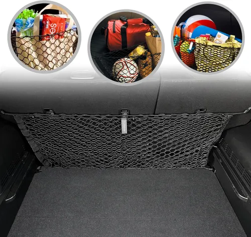 Red de carga elástica para maletero estilo sobre trasero para Kia Soul 2020-2025 – Organizador y almacenamiento de maletero de primera calidad – Red