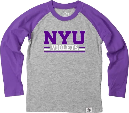 Miniatura 9 de Wes and Willy NCAA playera raglán de manga larga para niños