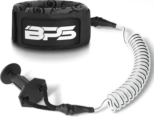Miniatura 9 de BPS Nueva Zelanda 'Storm' Bodyboard Correa – Bobina premium de 4 pies en espiral de muñeca Boogie Board correas con enchufe