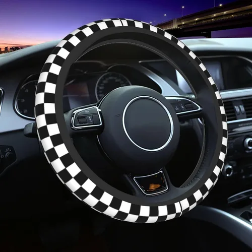 Miniatura 31 de Funda para volante MINIOZE de ojos malvados azules con luna mágica, accesorios para automóvil, linda para mujeres y niñas, universal de 15 pulgadas