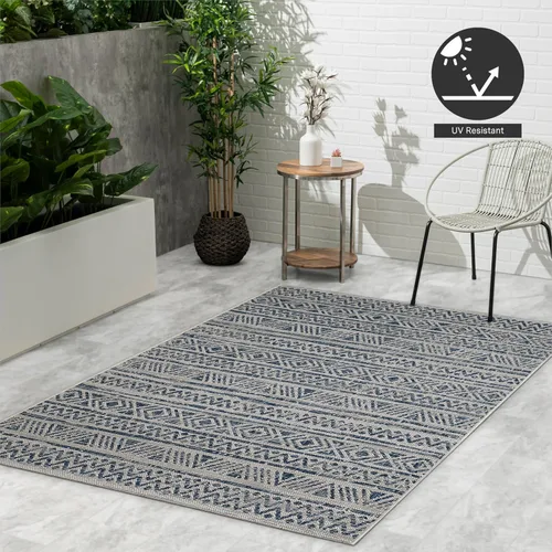 Miniatura 8 de FH Home Alfombra plana tejida para exteriores, impermeable, fácil de limpiar, resistente a las manchas, hilo de polipropileno de alta calidad