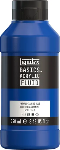 Miniatura 25 de Liquitex BASICS Pintura acrílica fluida, botella de 118ml (4 onzas), tono amarillo cadmio medio Tono medio amarillo cadmio