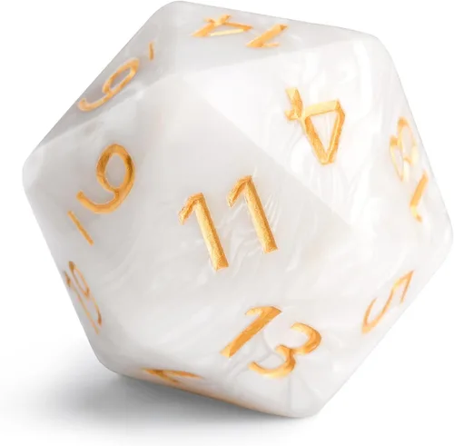 Miniatura 11 de Handan 6 Piezas D20 Dados Poliédricos, Dados DND de 20 Caras, Dados Grandes de Perla de 22mm Mezcla de Colores, Conjunto de Dados D&D de 20 Caras