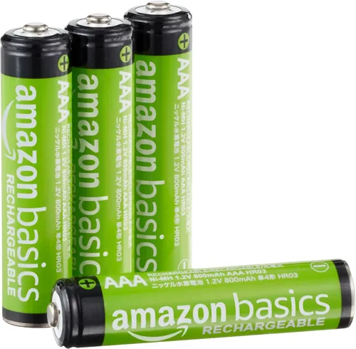 Miniatura 10 de Amazon Basics Paquete de 24 baterías recargables AAA NiMH Performance, 800 mAh, recarga hasta 1000 veces y precargadas