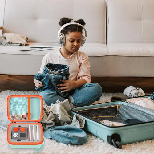 Miniatura 6 de casmilee Funda de viaje compatible con Yoto Mini – Reproductor de audio y música para niños, bolsa de soporte para altavoces de niños, reproduce