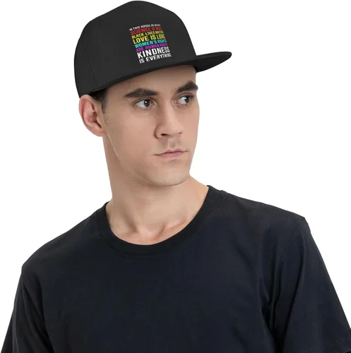 Miniatura 51 de Pride Flag in This House We Believe Science is Real Black Lives Matter Baseball Hats for Men Dad Hat,Black