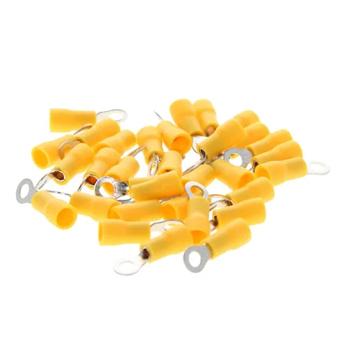 Miniatura 5 de Heyiarbeit Pre aislado tipo anillo cobre engarzado terminales RV1.25-3.2 alambre engarzado terminales conectores para bricolaje cableado eléctrico