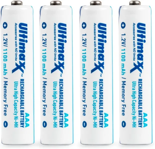 Miniatura 3 de Ultimaxx 4 baterías recargables del AAA NIMH 1100 MAh ultra alta capacidad Ni-MH