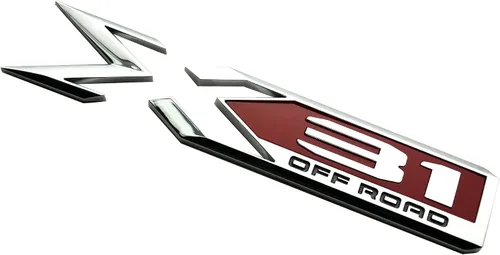 Miniatura 3 de 2 paquetes de emblemas X31 para todo terreno 84682662 Placa de identificación del costado trasero del cuerpo, letra de reemplazo para GMC Sierra