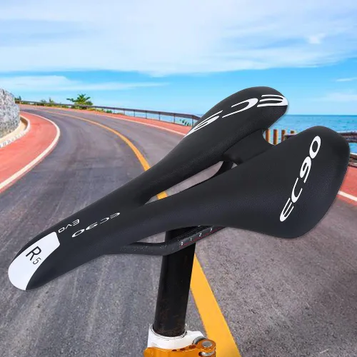 Miniatura 6 de VGEBY - Sillín de fibra de carbono, asiento de bicicleta para ciclismo de montaña y carretera, asiento de repuesto ligero para bicicleta deportiva
