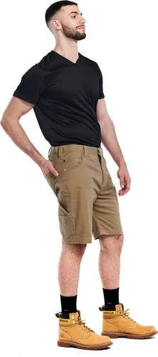 Miniatura 2 de CAT 1820034 - Pantalón corto de lona para hombre, 30, color caqui, Caqui