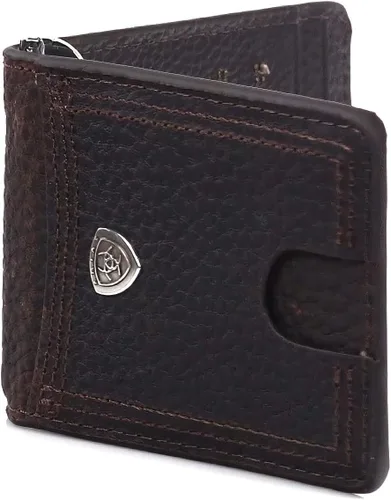 Miniatura 6 de ARIAT Billetera plegable con clip para dinero con logotipo Rowdy Shield A35117282 para hombre