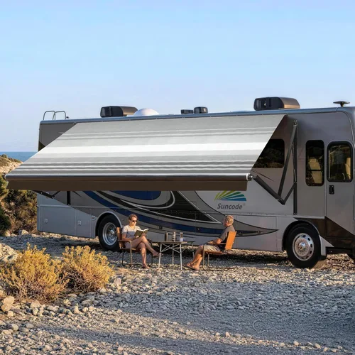 Miniatura 14 de Suncode Toldo para autocaravana para caravana y cámper, toldo eléctrico para cámper, kit completo de toldo eléctrico para cámper, marco blanco