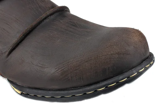 Miniatura 7 de OSSTONE Botas Moto para Hombre de Moda con Cremallera Botas de Cuero Chukka Casuales Estilo Retro OS-5008-1-DA1B1