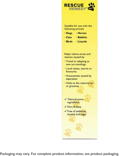 Miniatura 7 de Bach Rescue Remedy PET Dropper 0.7 fl oz, alivio natural del estrés, calmante para perros, gatos y otras mascotas, esencia floral homeopática