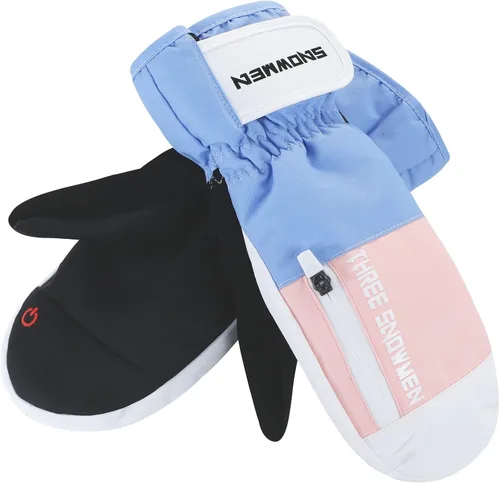 Century Star Guantes de esquí para hombres y mujeres, guantes de snowboard para pantalla táctil, guantes de nieve impermeables para motos de nieve y