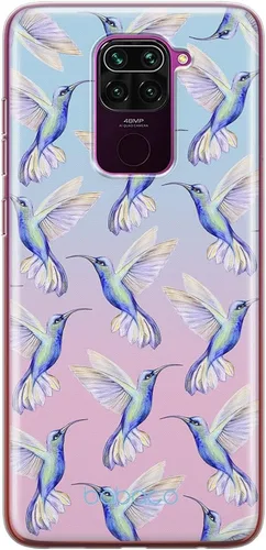 BABACO ERT Group Funda de teléfono móvil para Xiaomi REDMI Note 9 Patrón original y oficial de colibrí 002 adaptado de manera óptima a la forma del