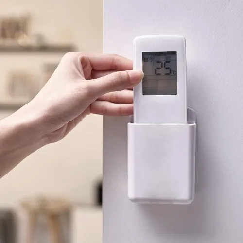 Miniatura 2 de Soporte para control remoto de montaje en pared, 2 piezas de soporte para controlador de reproductor multimedia, organizador de aire acondicionado