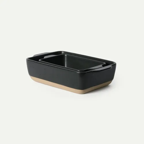 Miniatura 14 de Mora - Plato para hornear de porcelana profunda, 9 x 13 pulgadas, apto para horno a mesa, congelador Earl Grey