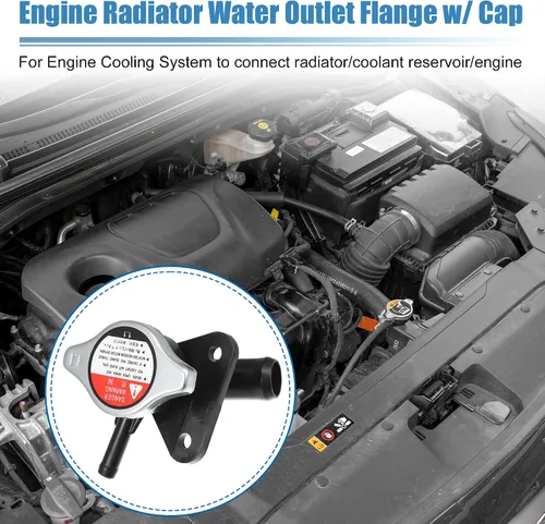 Miniatura 3 de uxcell No.LFB7-15-17YA Cuello de relleno del radiador del motor con tapa completamente sellada para Mazda 5 2.3L L4 2006-2010 Tubo de agua