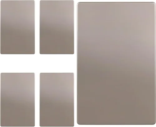 Miniatura 18 de ENERLITES Placa de pared ciega sin tornillos, cubierta de salida de dispositivo ciego segura para niños, tamaño estándar, 1-Gang 4.68 x 2.93 Dorado