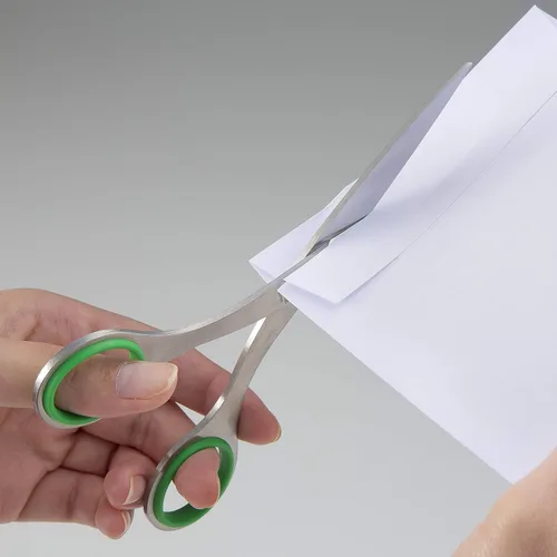 Miniatura 2 de ALLEX Tijeras de oficina para zurdos para escritorio, tijeras medianas de 6.5 pulgadas multiusos para mano izquierda, fabricadas en Japón, hoja