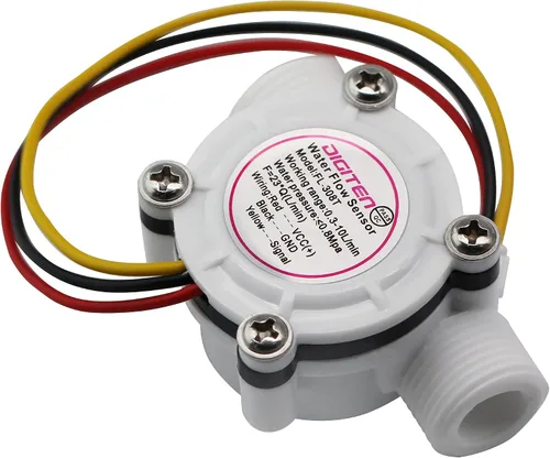 Miniatura 2 de DIGITEN G3/8 Sensor de flujo de agua Bruja, medidor de flujo de efecto Hall Medidor de fluido líquido Sensor Sensor Medidor de flujo 0.3-10L/min