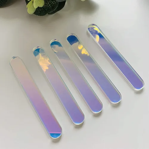 Miniatura 7 de 50 piezas de palitos de paleta acrílica de neón para helados, caramelos, manzanas (verde neón)