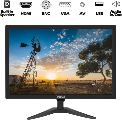 Miniatura 2 de Monitor de PC de 20 pulgadas 16:9 1600x900 Pantalla LED de pantalla LED, 5Ms, 60 Hz, montaje VESA, altavoz integrado, con VGA HDMI AV BNC USB