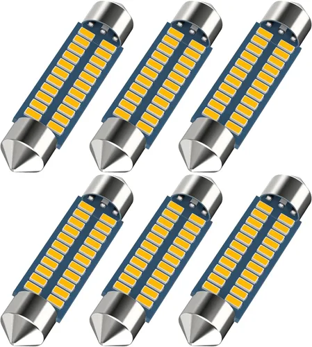 Miniatura 14 de Bombilla LED festoon 578 Serundo Auto 211-2 para auto de 41mm 42mm 1.65in 212-2 para luz de mapa y cúpula del auto, 22SMD 3014 chips bombilla LED