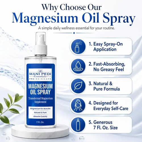 Miniatura 7 de Spray de aceite de magnesio. Suplemento tópico de magnesio de absorción rápida. Ayuda a los músculos y las articulaciones, puede promover un mejor