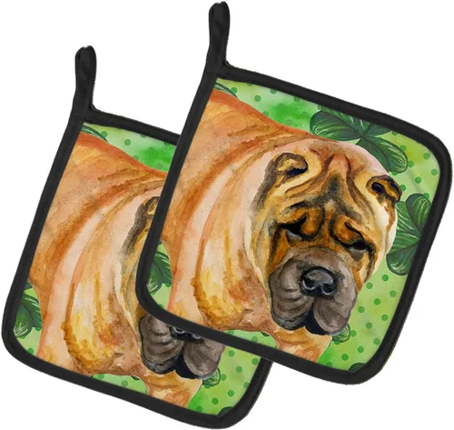 Miniatura 85 de Caroline's Treasures BB9655PTHD - Juego de soportes para ollas de cocina resistentes al calor, almohadillas calientes para horno, 7 1/2 x 7 1/2