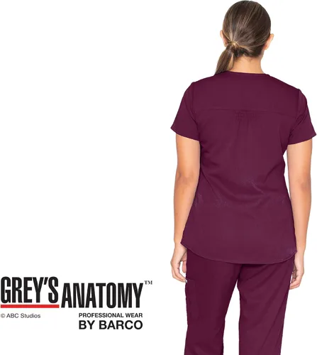 Miniatura 2 de Uniforme quirúrgico con cuello en V dos bolsillos para mujer Greys Anatomy