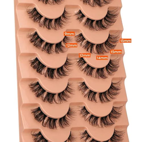Miniatura 4 de Extensiones de pestañas de racimo naturales, rizado D, pestañas postizas individuales y dispersas, para colocar en casa, multipack de extensiones