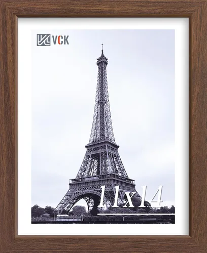Miniatura 10 de VCK Portarretratos de madera negra de 5 x 7 pulgadas, para colgar en la pared, galería o mesa, 1 paquete