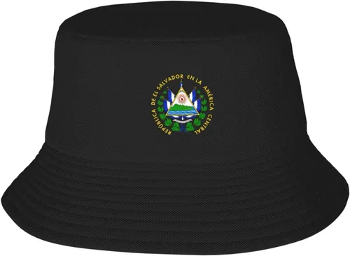 Sombrero de pescador con bandera de El Salvador, gorra de pescador plegable de doble capa para pesca, senderismo, campamento al aire libre