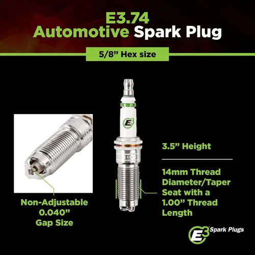 Miniatura 8 de E3 Spark Plug E3.74 bujía automotriz, 1 unidad