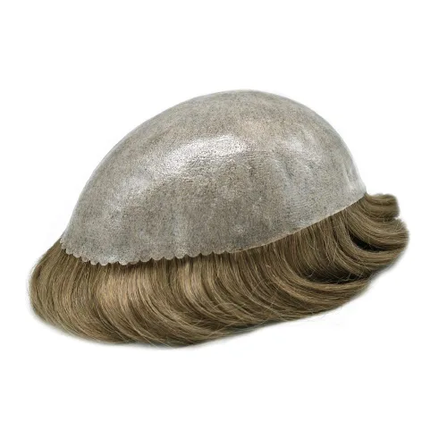 Miniatura 3 de Toupee - Peluca de cabello humano para hombre, 77 colores, inyección de PU, duradero, sistema de cabello humano virgen europeo para hombre, protesis