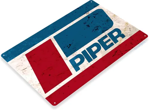 Miniatura 2 de Tinworld TIN Sign B581 Piper Aircraft Aviación General Aviación Piloto Avión Retro Decoración Metal