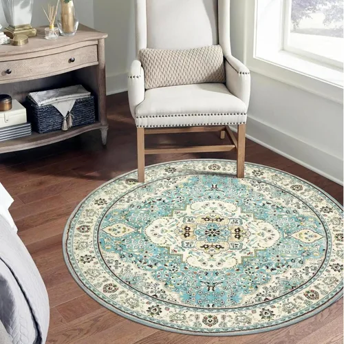 Miniatura 280 de Lahome Alfombra Bohemia Tribal Lavable de 3 x 5, Alfombras Antideslizantes para Entrada, Dormitorio, Sala de Estar, Vintage, Ultra Suave, No