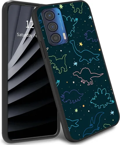 Miniatura 27 de Funda delgada para Moto Edge 2021 TPU con diseño de hojas de arte, cubierta de protección de cuerpo completo de goma de gel suave para Motorola Edge