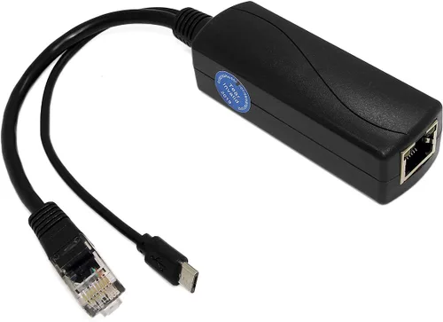 Miniatura 11 de Revotech divisor PoE Gigabit 48V a 12V 2A, 5.5x2.5mm DC IEEE 802.3af/at estándar divisor adaptador de alimentación a través de Ethernet para cámara