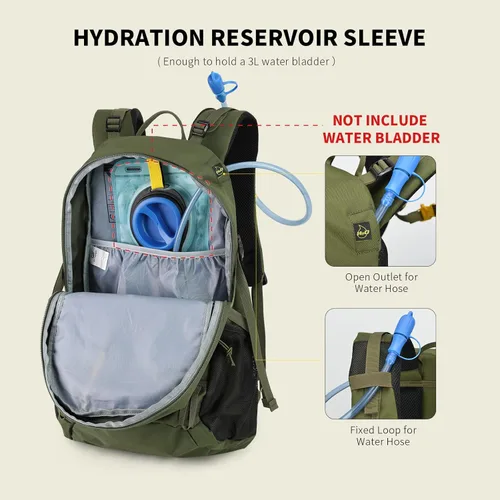Miniatura 5 de SKYSPER Mochila de Senderismo para Hombres y Mujeres, Mochila de Viaje de 35L Impermeable Mochila de Camping Mochila Ligera para Exteriores Mochila