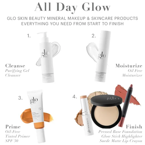 Miniatura 6 de Glo Skin Beauty Primer tintado sin aceite SPF 30, (ligero) 1.7 oz – Maquillaje mineral para cara, base base base 4 en 1, cobertura transparente